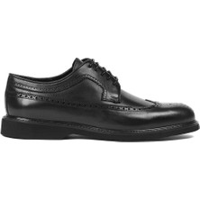 Celal Gültekin Erkek Siyah Bağcıklı Deri Ayakkabı