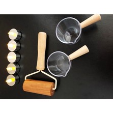 Feyza Design Ahşap ve Bambu Saplı Rulo Hamur Açıcı Seti, Pratik Kullanım Sağlar