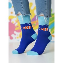 Baff Balık Desenli Çorap 39-42