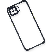 isiltikidsmoda Newface Oppo Reno 4 Lite Kılıf Miami Şeffaf Silikon - Lacivert