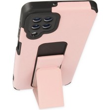 isiltikidsmoda Newface Samsung Galaxy A22 Kılıf Mega Standlı Silikon - Pudra