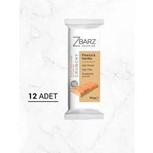 Zbarz Crunchy Protein Bar Yer Fıstık, Susam & Vanilya | Yüksek Lifli Protein Bar 35g (12 ADET)