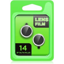 isiltikidsmoda Newface iPhone 14 Raze Metal Kamera Lens - Mor