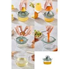 Feyza Design Çok Fonksiyonlu Narenciye Sıkacağı ve Havuç Rendesi Seti