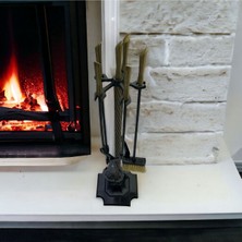 Özgürce Ithal Döküm Şömine Maşa ve Kürek Seti, Pratik ve Dayanıklı Aksesuar