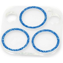 isiltikidsmoda Newface iPhone 13 Pro Max Shine Kamera Lens Koruma Cam - Mavi