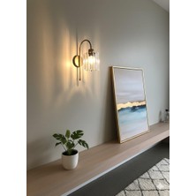 D-Light Ulaş Aplik Kristal Taşlı