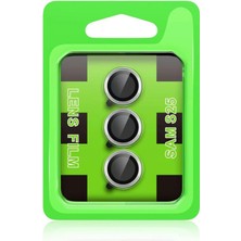 isiltikidsmoda Newface Samsung Galaxy S25 Plus Raze Metal Kamera Lens - Siyah