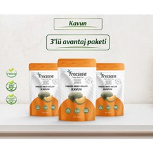 Freezeva 3'lü Paket Dondurularak Kurutulmuş Kavun (Freeze Dried Kavun) Freeze Dry Kavun Kurusu 3X15 gr