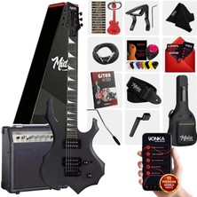 Midex FORCE-AMP30 Üst Seviye 30 Watt Amfili Elektro Gitar H-H Profesyonel Full Set Aksesuarlı