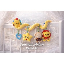 Sozzy Eğitsel Sarmal Aslanım Bebek Oyuncağı – Çıngıraklı, Dişlikli, Müzikli Puset & Beşik Oyuncağı