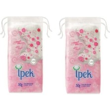 İpek Ipek Pamuk 2x50 gr Hassas Yüzeylerde Kullanıma Uygun Yumuşak Makyaj Temizleme Mendilleri