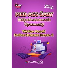 Pegem Kampüs 2026 MEB-AGS ÖABT İlköğretim Matematik Öğretmenliği Türkiye Genel
