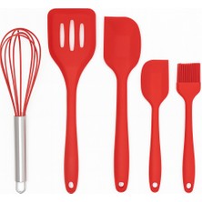 Feyza Design Isıya Dayanıklı 5 Parça Silikon Tencere Seti, Sağlıklı ve Kullanışlı