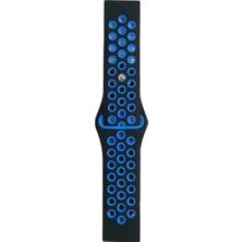 isiltikidsmoda Newface Watch 22MM Spor Delikli Kordon - Siyah-Mavi