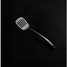 Feyza Design Yüksek Kaliteli Parlak Metal Spatula, Mutfak Için Pratik ve Şık Tasarım