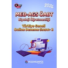 Pegem Kampüs 2026 MEB-AGS ÖABT Biyoloji Öğretmenliği Türkiye Geneli Online Den