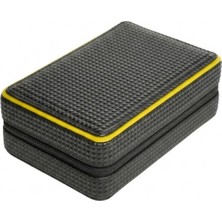 Premium Quality Premiumquality Siyah-Sarı Deri Seyahat Humidor Puro Kutusu