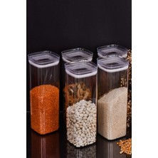 Fithome 12'li Büyük Boy 2.1 Litre Ekstra Güçlü Vakumlu Şeffaf Saklama Kabı