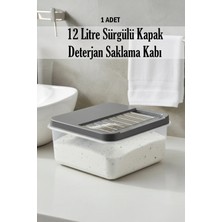 Fithome 12 Litre Çok Amaçlı Sürgülü Kapak Saklama Kabı Patates Soğan Deterjan Vs.