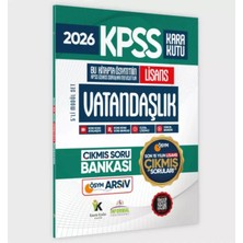 Karakutu Yayınları 2026 Fulllisans Kpss Lisans Vatandaşlık Kara Kutu Ösym Çıkmış Soru Bankası Son 15 Yıl(Sadece Lisans)