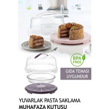 Fithome Yuvarlak Yaş Pasta ve Kek Saklama Muhafaza Kabı