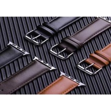 isiltikidsmoda Newface Apple Watch 42MM NL26 Deri Kordon - Kahverengi