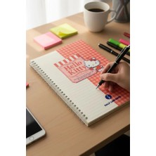 Miniso Hello Kitty Lisanslı Retro Koleksiyonu B5 Pp Tel Ciltli Defter