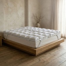 %100 Kaz Tüyü Dolgulu Fermuarlı 2'ye Ayrılabilen Topper 180x200 cm - Piume Pro Comfort