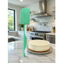 Feyza Design Yeşil-Beyaz 25 cm Pasta Spatulası, Pratik Mutfak Gereçleri