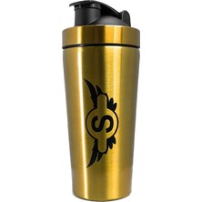 Feyza Design 739 ml Paslanmaz Çelik Shaker, Şık Altın Sarı Tasarım