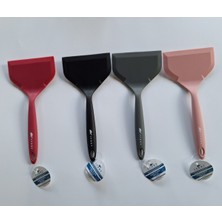 Feyza Design Geniş Ağızlı Pembe Balık Spatulası, Dayanıklı ve Kullanışlı Mutfak Aracı