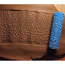 Feyza Design 10 cm Leopar Seramik ve Polymer Kil Doku Rulosu, Desen Okulaması