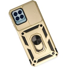 isiltikidsmoda Newface Samsung Galaxy M33 Kılıf Pars Lens Yüzüklü Silikon - Gold