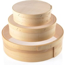 Feyza Design Ahşap Tahta Un Eleği, Derinlik 7 Cm, Çap 26 cm - Dayanıklı ve Şık