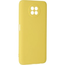isiltikidsmoda Newface Xiaomi Redmi Note 9 5g Kılıf Nano Içi Kadife Silikon - Sarı