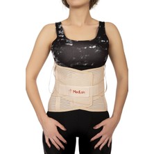 MedLon Lumbosakral Siyatik Çelik Balenli Korse Destekli Bel Kuşağı Bel Destek Fıtık Korsesi 32CM