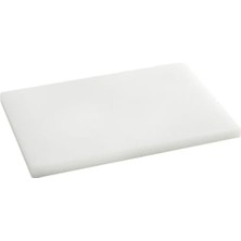 Feyza Design Beyaz Polietilen Kesme Tahtası, 20MM Kalınlık, 10X20CM Kesim Takozu