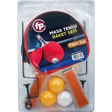 Güzelyüz Avm Masa Tenisi Raket Seti Fileli + 3 Top