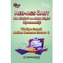 Pegem Kampüs 2026 MEB-AGS ÖABT Din Kültürü ve Ahlak Bilgisi Öğretmenliği Türki