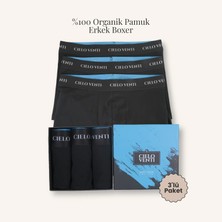 Cielo Venti Must Have | 3'lü Organik Pamuk Erkek Boxer