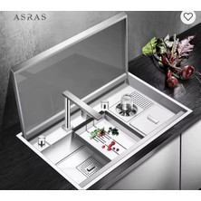 Gürtuz Akıllı Ultrasonik Kapaklı Eviye – Ev, Işyeri ve Otel Kullanımına Uygun