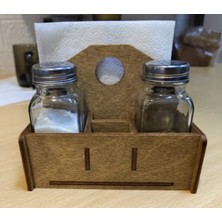 LTG Nova Ahşap Peçetelik Baharatlık