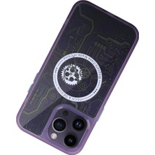 isiltikidsmoda Newface iPhone 14 Pro Kılıf Magic Magneticsafe Silikon - Derin Mor