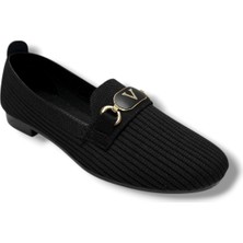 Ceylan Shoes 155-26 Triko V Toka Anatomik Kadın Babet