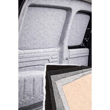 Oto Panelvan Döşeme Kabin-Pandizot Kaplama Için Esnek Yumoş Halı - Gümüş Gri - 200 cm