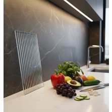 Feyza Design Doğal Ahşap Cam Kesme ve Sunum Tahtası, Şık ve Fonksiyonel Tasarım