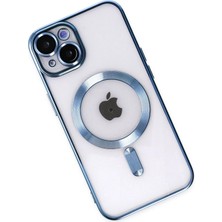 isiltikidsmoda Newface iPhone 14 Kılıf Kross Magneticsafe Kapak - Sierra Blue