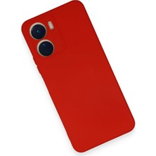 isiltikidsmoda Newface Vivo Y16 Kılıf Nano Içi Kadife Silikon - Kırmızı