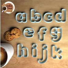 Feyza Design Küçük Harf Tombul Yazı Seti, Kurabiye, Polimer Kil ve Seramik Kalıp Seti